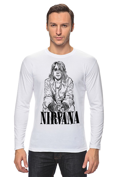 Заказать лонгслив в Москве. Лонгслив Nirvana от Leichenwagen - готовые дизайны и нанесение принтов.