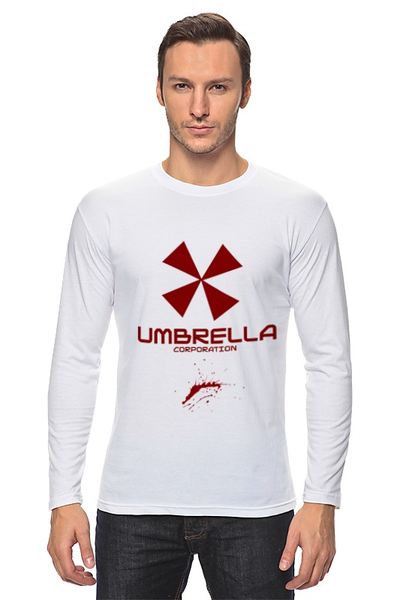 Заказать лонгслив в Москве. Лонгслив Resident Evil: Umbrella Corporation от game-fan - готовые дизайны и нанесение принтов.