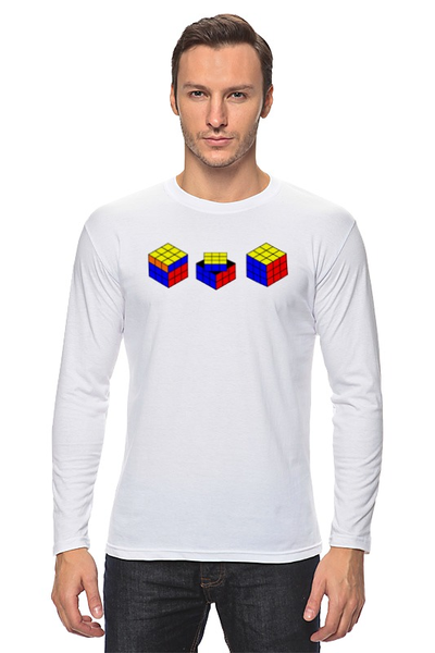 Заказать лонгслив в Москве. Лонгслив кубик рубика от Mari_M - готовые дизайны и нанесение принтов.