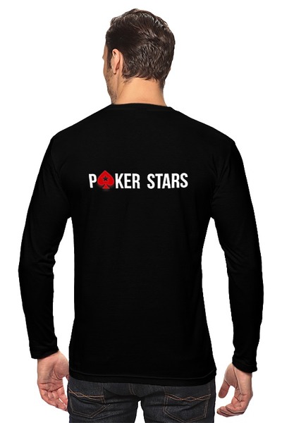Заказать лонгслив в Москве. Лонгслив PokerStars от Moroz - готовые дизайны и нанесение принтов.