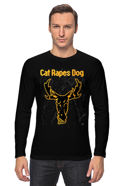 Заказать лонгслив в Москве. Лонгслив Cat Rapes Dog от OEX design - готовые дизайны и нанесение принтов.