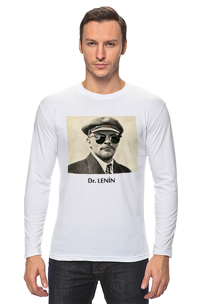 Заказать лонгслив в Москве. Лонгслив Dr. Lenin от joseph - готовые дизайны и нанесение принтов.