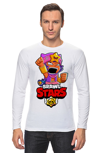 Заказать лонгслив в Москве. Лонгслив BRAWL STARS SANDY  от geekbox - готовые дизайны и нанесение принтов.