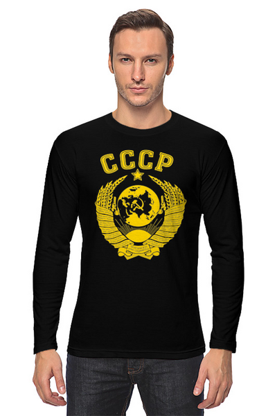 Заказать лонгслив в Москве. Лонгслив Герб СССР от gopotol - готовые дизайны и нанесение принтов.