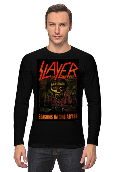 Заказать лонгслив в Москве. Лонгслив Slayer-Season In The Abyss 1990 от Илья - готовые дизайны и нанесение принтов.