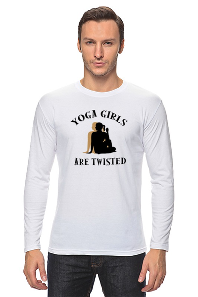 Заказать лонгслив в Москве. Лонгслив Йога (Yoga) от trugift - готовые дизайны и нанесение принтов.