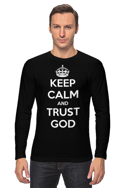 Заказать лонгслив в Москве. Лонгслив Keep Calm от KinoArt - готовые дизайны и нанесение принтов.