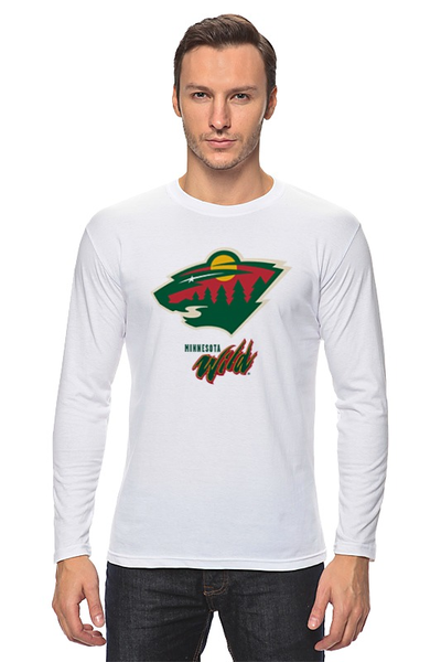 Заказать лонгслив в Москве. Лонгслив Minnesota Wild / NHL USA от KinoArt - готовые дизайны и нанесение принтов.