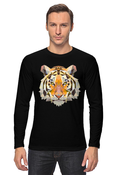 Заказать лонгслив в Москве. Лонгслив Тигр - Tiger от trend - готовые дизайны и нанесение принтов.