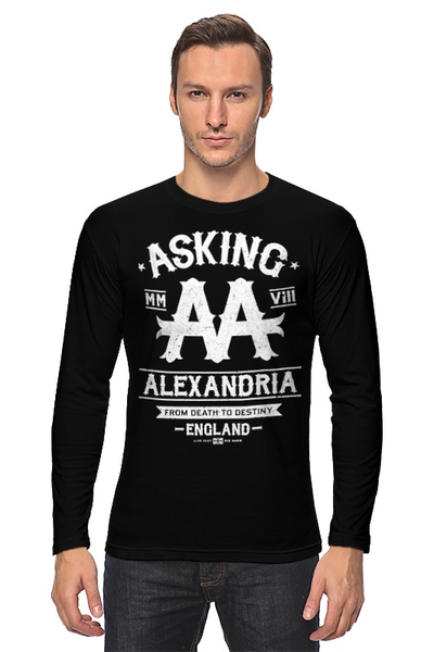 Заказать лонгслив в Москве. Лонгслив Asking Alexandria  от geekbox - готовые дизайны и нанесение принтов.
