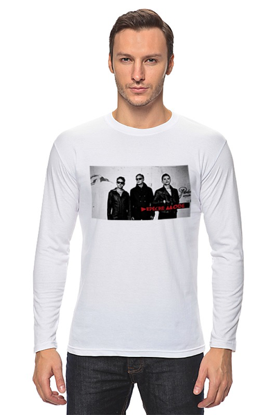 Заказать лонгслив в Москве. Лонгслив Depeche Mode  от Fedor - готовые дизайны и нанесение принтов.