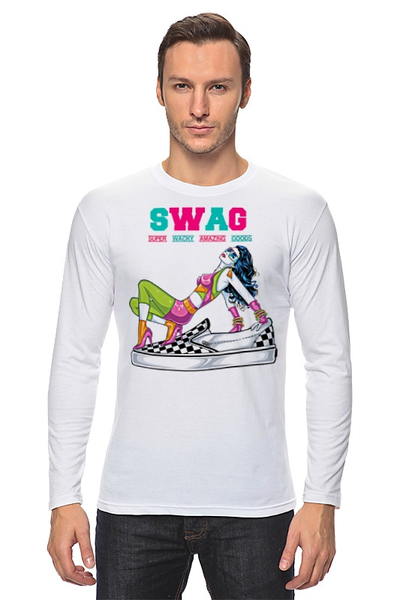 Заказать лонгслив в Москве. Лонгслив Art Swag от Leichenwagen - готовые дизайны и нанесение принтов.