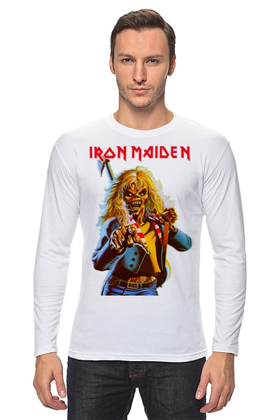 Заказать лонгслив в Москве. Лонгслив Iron Maiden Band от Leichenwagen - готовые дизайны и нанесение принтов.