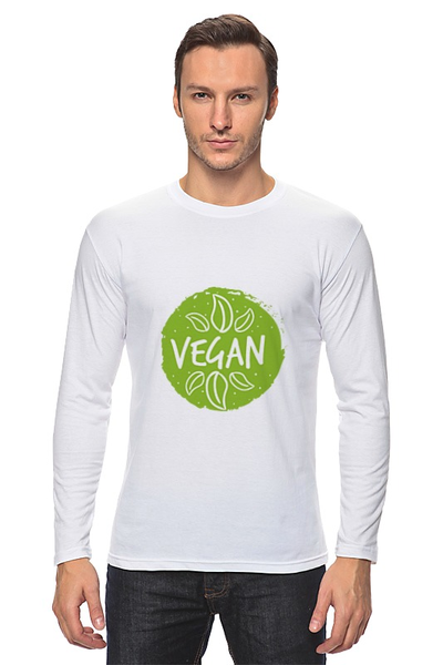 Заказать лонгслив в Москве. Лонгслив Без названия от vegan@thespaceway.info - готовые дизайны и нанесение принтов.