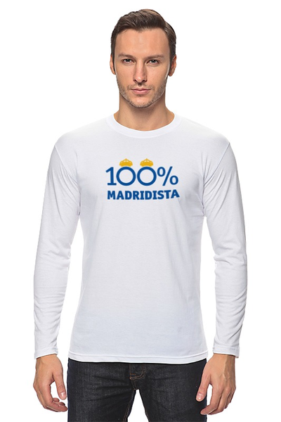 Заказать лонгслив в Москве. Лонгслив 100% Madridista от madridistastore - готовые дизайны и нанесение принтов.