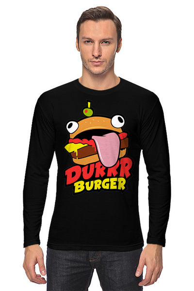 Заказать лонгслив в Москве. Лонгслив Fortnite Durrr Burger от geekbox - готовые дизайны и нанесение принтов.