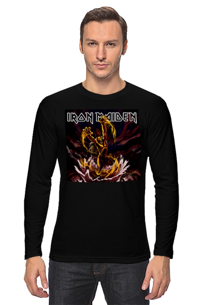 Заказать лонгслив в Москве. Лонгслив Iron Maiden Band от Leichenwagen - готовые дизайны и нанесение принтов.