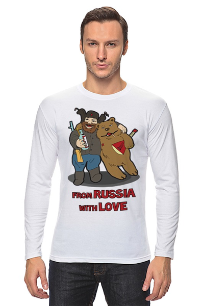 Заказать лонгслив в Москве. Лонгслив From Russia with Love (Из России с любовью) от Easy-store - готовые дизайны и нанесение принтов.