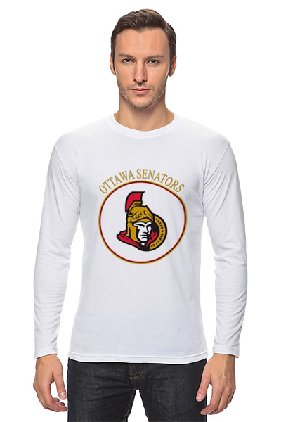 Заказать лонгслив в Москве. Лонгслив Ottawa Senators от kspsshop - готовые дизайны и нанесение принтов.