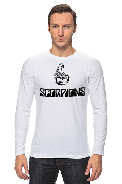 Заказать лонгслив в Москве. Лонгслив Scorpions Band от Leichenwagen - готовые дизайны и нанесение принтов.