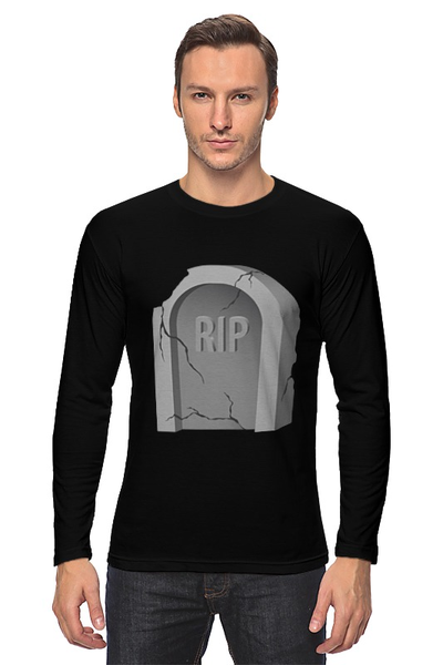 Заказать лонгслив в Москве. Лонгслив R.I.P от CoolDesign - готовые дизайны и нанесение принтов.