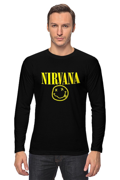 Заказать лонгслив в Москве. Лонгслив Nirvana от YellowCloverShop - готовые дизайны и нанесение принтов.