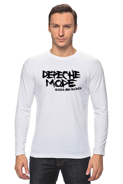 Заказать лонгслив в Москве. Лонгслив Depeche Mode от Black Pimpf - готовые дизайны и нанесение принтов.