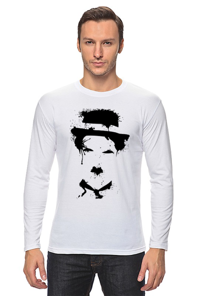 Заказать лонгслив в Москве. Лонгслив Чарли Чаплин от coolmag - готовые дизайны и нанесение принтов.