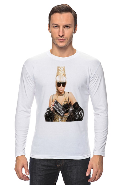 Заказать лонгслив в Москве. Лонгслив Lady Gaga-Paparazzi от charmed - готовые дизайны и нанесение принтов.