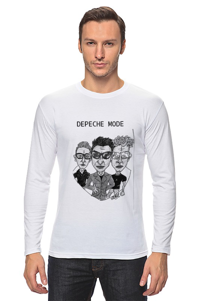 Заказать лонгслив в Москве. Лонгслив Depeche Mode от Fedor - готовые дизайны и нанесение принтов.