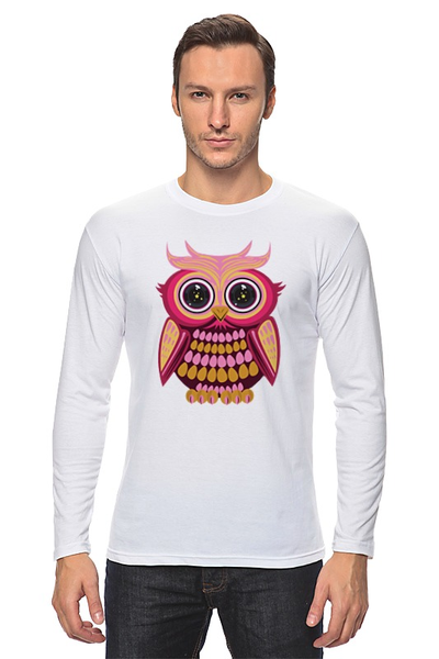 Заказать лонгслив в Москве. Лонгслив Сова (Owl) от trugift - готовые дизайны и нанесение принтов.