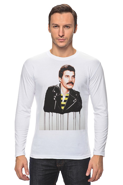 Заказать лонгслив в Москве. Лонгслив Freddie Mercury от cherdantcev - готовые дизайны и нанесение принтов.