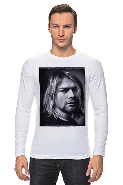 Заказать лонгслив в Москве. Лонгслив Kurt Cobain от Jimmy Flash - готовые дизайны и нанесение принтов.
