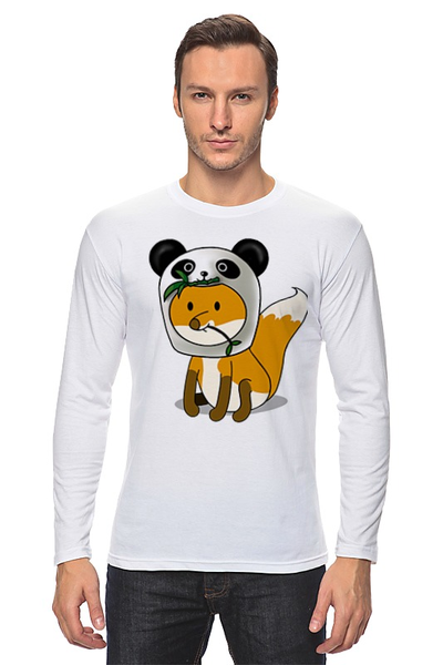 Заказать лонгслив в Москве. Лонгслив Лисенок панда от Little Pets - готовые дизайны и нанесение принтов.