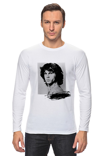 Заказать лонгслив в Москве. Лонгслив Jim Morrison  от bru - готовые дизайны и нанесение принтов.