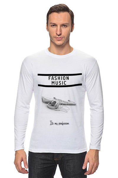 Заказать лонгслив в Москве. Лонгслив Fashion music от Aleksey Sinyakov - готовые дизайны и нанесение принтов.