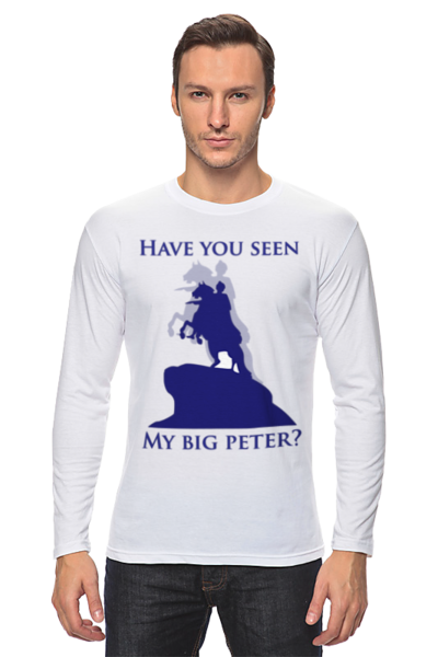 Заказать лонгслив в Москве. Лонгслив My Big Peter от mygreatpeter - готовые дизайны и нанесение принтов.