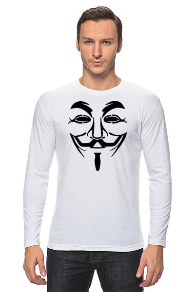Заказать лонгслив в Москве. Лонгслив Anonymous от anonymous - готовые дизайны и нанесение принтов.