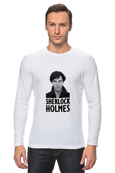 Заказать лонгслив в Москве. Лонгслив Sherlock Holmes от cherdantcev - готовые дизайны и нанесение принтов.
