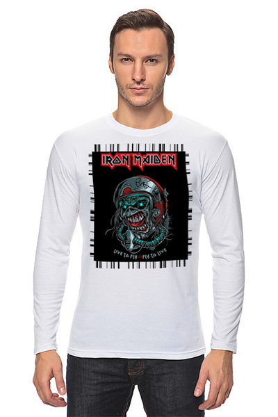 Заказать лонгслив в Москве. Лонгслив Iron Maiden от Leichenwagen - готовые дизайны и нанесение принтов.