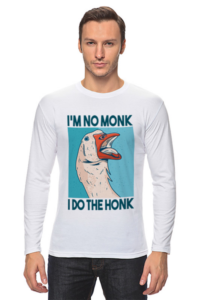 Заказать лонгслив в Москве. Лонгслив I do the Honk от Павел Павел - готовые дизайны и нанесение принтов.