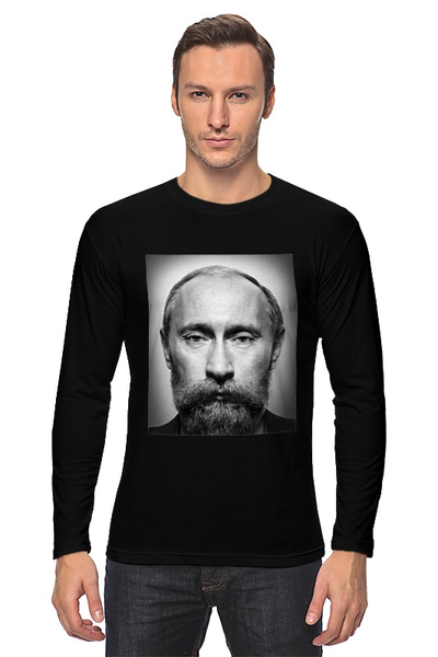 Заказать лонгслив в Москве. Лонгслив путин от niggalay90 - готовые дизайны и нанесение принтов.