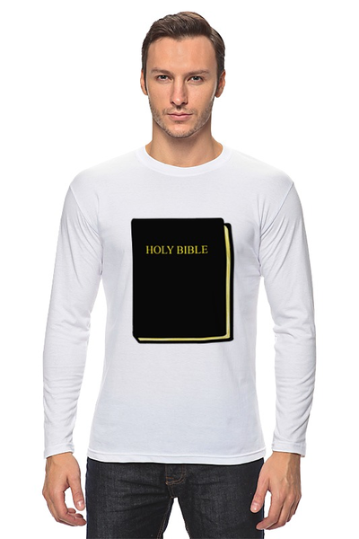 Заказать лонгслив в Москве. Лонгслив Holy Bible от YellowCloverShop - готовые дизайны и нанесение принтов.
