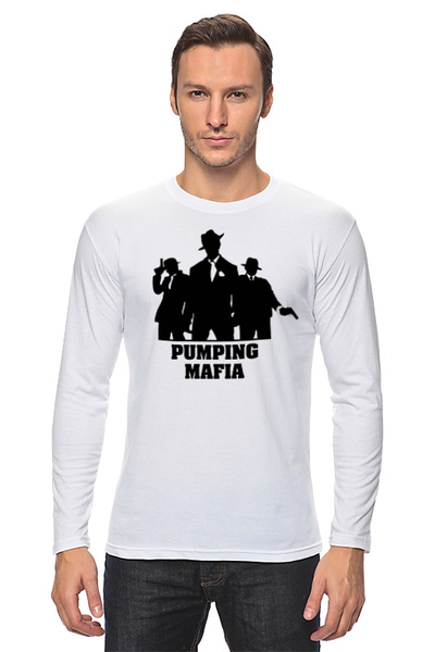 Заказать лонгслив в Москве. Лонгслив Pumping Mafia #1 от no.limit - готовые дизайны и нанесение принтов.