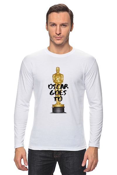 Заказать лонгслив в Москве. Лонгслив oscar goes to by KKARAVAEV от Design Ministry - готовые дизайны и нанесение принтов.