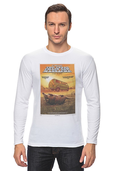 Заказать лонгслив в Москве. Лонгслив The Texas Chain Saw Massacre от KinoArt - готовые дизайны и нанесение принтов.