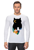 Заказать лонгслив в Москве. Лонгслив Сова (Owl) от trugift - готовые дизайны и нанесение принтов.