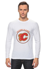 Заказать лонгслив в Москве. Лонгслив Calgary Flames от kspsshop - готовые дизайны и нанесение принтов.