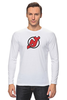 Заказать лонгслив в Москве. Лонгслив NJ Devils от BURNSHIRTS - готовые дизайны и нанесение принтов.