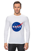 Заказать лонгслив в Москве. Лонгслив Nasa space от YellowCloverShop - готовые дизайны и нанесение принтов.